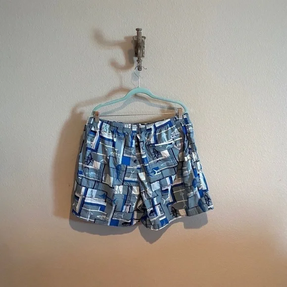 Columbia Backcast II Printed Swim Trunks Blue Fish​​​​​​​​​​ - Picture 5 of 15